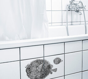 Boubouki Boubouki - tegelsticker - googly  (2 tegels)