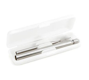 Kikkerland Kikkerland - rietje - rvs met borstel Kikkerland Kikkerland - rietje - rvs met borstel