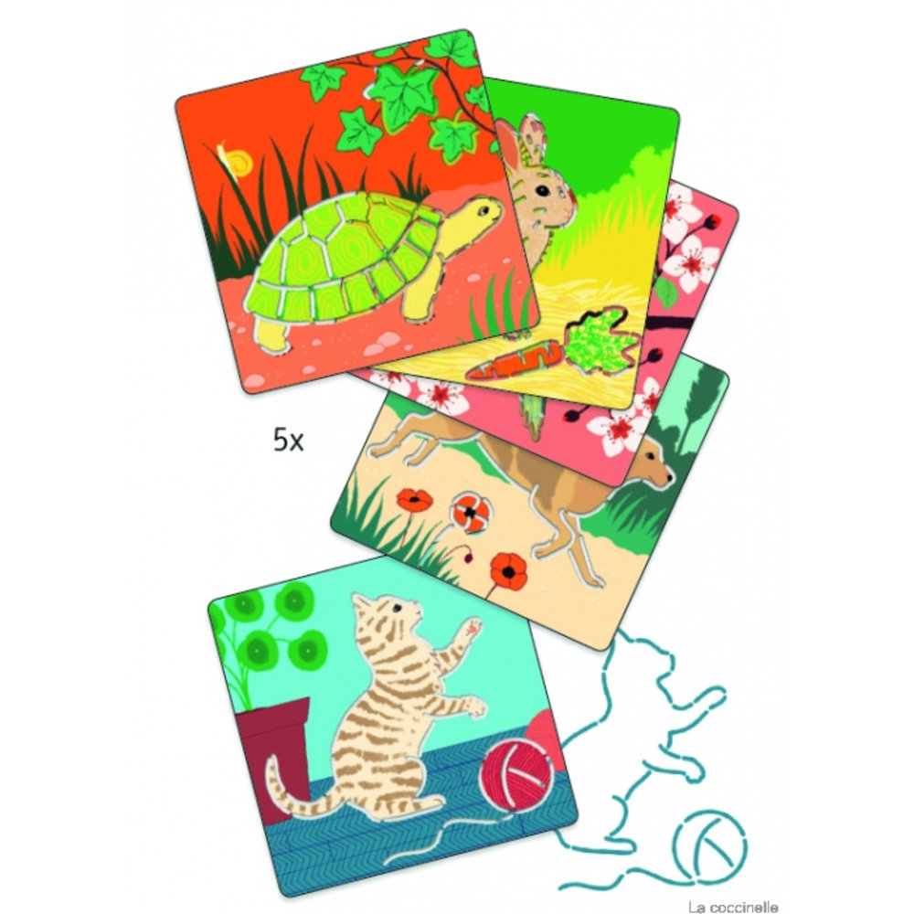 Djeco Djeco - sjablonen - kleine vriendjes Djeco Djeco - sjablonen - kleine vriendjes