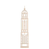Binthout Binthout - Lebuïnuskerk - middel (40cm) blank Binthout Binthout - Lebuïnuskerk - middel (40cm) blank