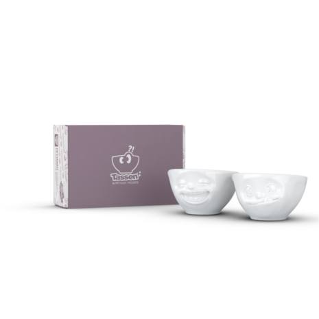 Tassen Tassen - kommen 100 ml - lachend & lekker (set nr.3)