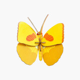 Studio Roof Studio Roof - muurdecoratie - yellow butterfly