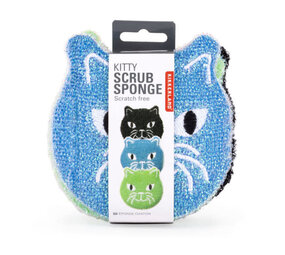 Kikkerland Kikkerland - kat spons (set van 3) Kikkerland Kikkerland - kat spons (set van 3)
