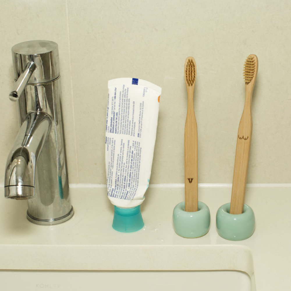 Kikkerland Kikkerland - bamboe tandenborstels - nudie Kikkerland Kikkerland - bamboe tandenborstels - nudie