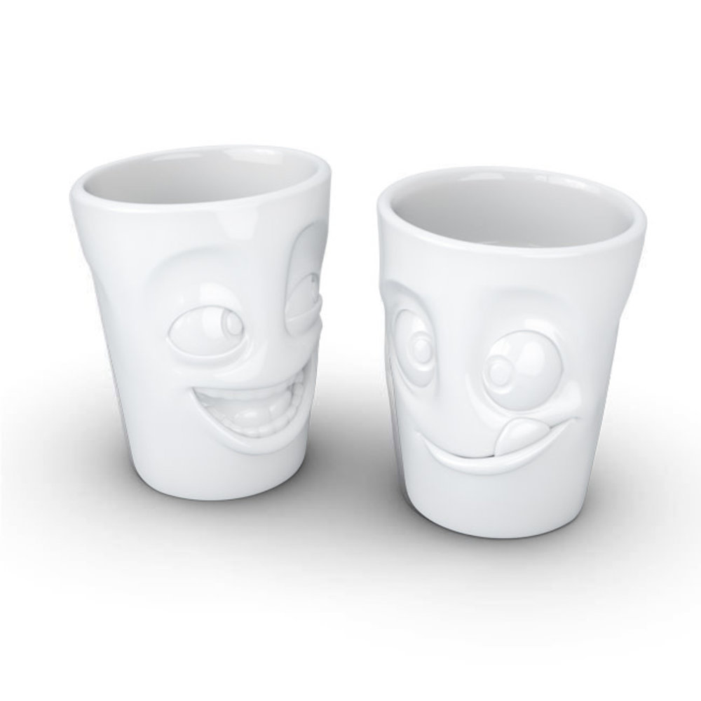 Tassen Tassen - beker zonder oor (set van 2) - grappig & lekker Tassen Tassen - beker zonder oor (set van 2) - grappig & lekker