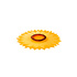 Charles Viancin - siliconen deksel - sunflower (20 cm)