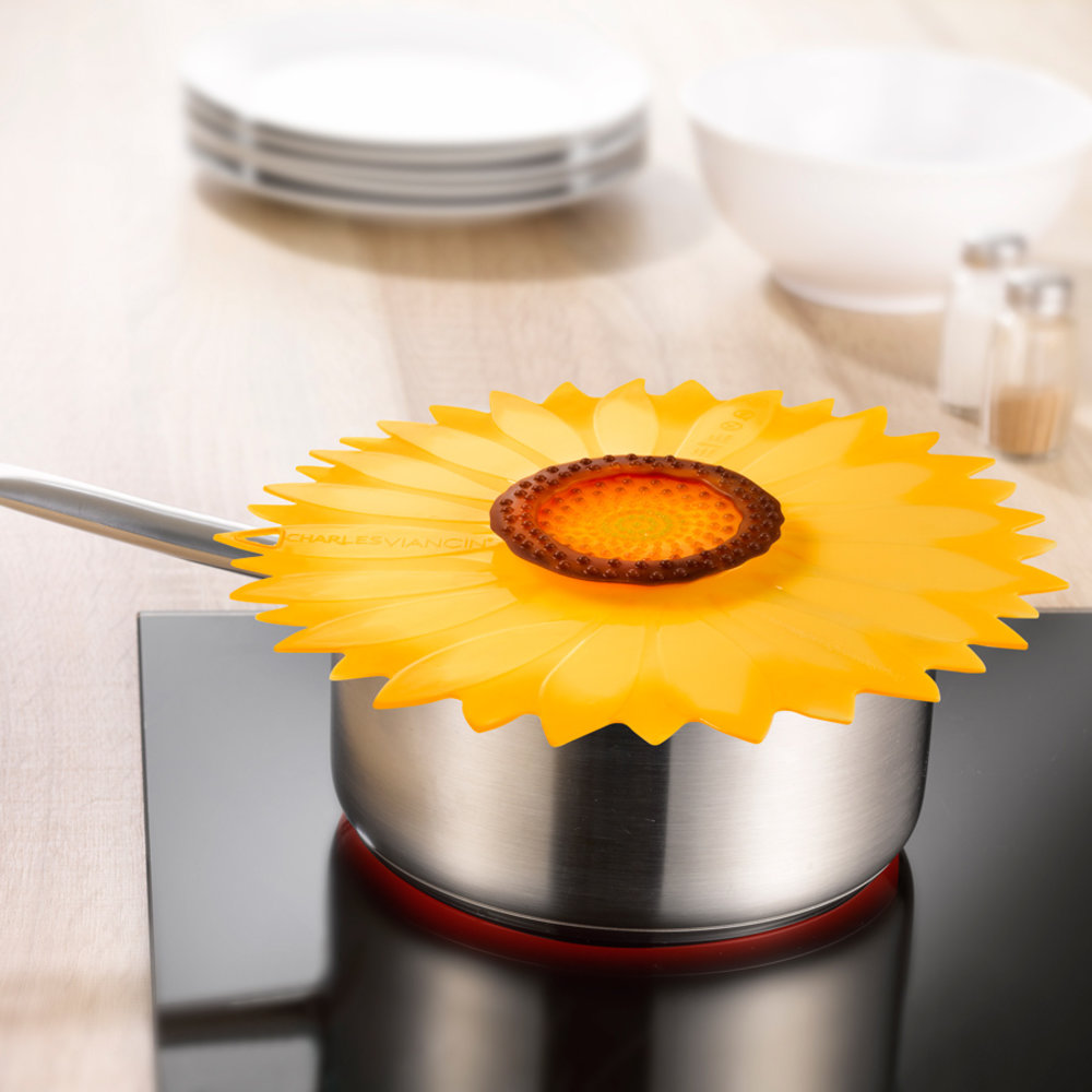 Charles Viancin Charles Viancin - siliconen deksel - zonnebloem (28 cm.) (nieuw)