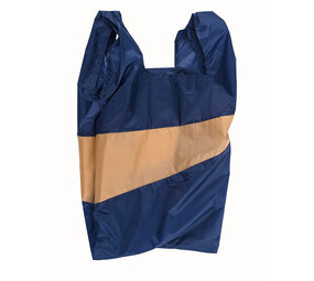 Susan Bijl Susan Bijl - the new shopping bag large - navy & camel