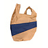 Susan Bijl - the new shopping bag large - camel & navy