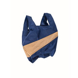 Susan Bijl Susan Bijl - the new shopping bag medium - navy & camel