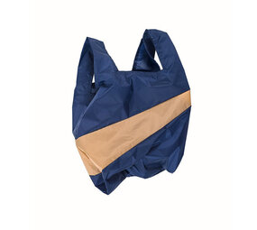 Susan Bijl Susan Bijl - the new shopping bag medium - navy & camel