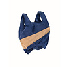 Susan Bijl Susan Bijl - the new shopping bag medium - navy & camel