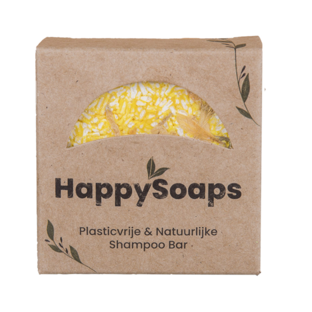 HappySoaps Happysoaps - shampoo bar - chamomile down & carry on (70g)