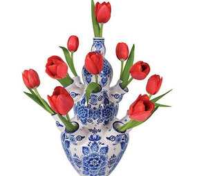 Flatflowers Flat flowers - raamsticker - rode tulp (30 x 30 cm)