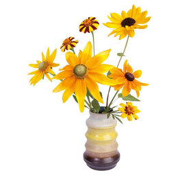 Flatflowers Flat flowers - raamsticker - zonnebloemen (30 x 37 cm)