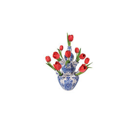 Flatflowers Flat flowers - ansichtkaart raamsticker - rode tulp delfts blauw (15 x 15 cm) Flatflowers Flat flowers - ansichtkaart raamsticker - rode tulp delfts blauw (15 x 15 cm)
