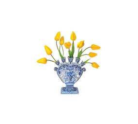 Flatflowers Flat flowers - ansichtkaart raamsticker - gele tulp delfts blauw (15 x 15 cm) Flatflowers Flat flowers - ansichtkaart raamsticker - gele tulp delfts blauw (15 x 15 cm)