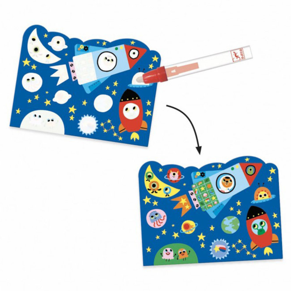 Djeco Djeco - kleuren met water - in de wolken