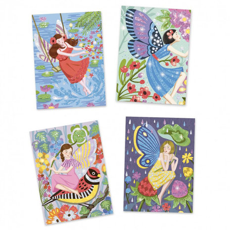 Djeco Djeco - kleuren met glitter - feeën Djeco Djeco - kleuren met glitter - feeën