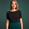 King Louie King louie - audrey top organic cottonclub - black King Louie King louie - audrey top organic cottonclub - black