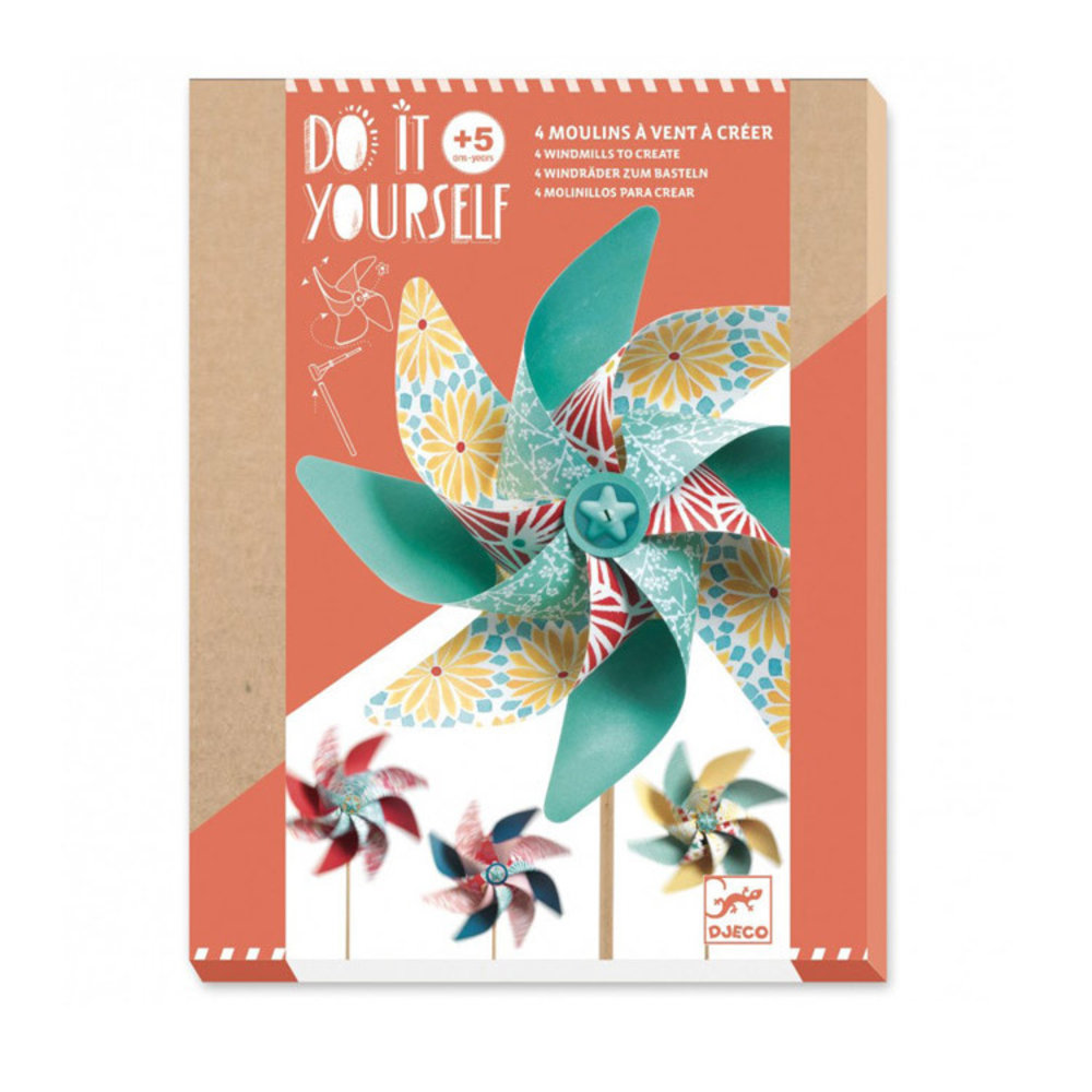 Djeco Djeco - diy windmolentjes - sweet Djeco Djeco - diy windmolentjes - sweet
