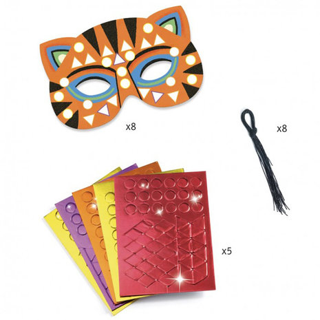 Djeco Djeco - diy maskers - jungle dieren Djeco Djeco - diy maskers - jungle dieren