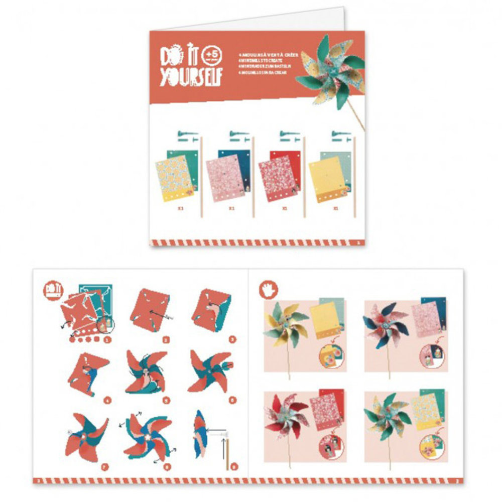 Djeco Djeco - diy windmolentjes - sweet Djeco Djeco - diy windmolentjes - sweet