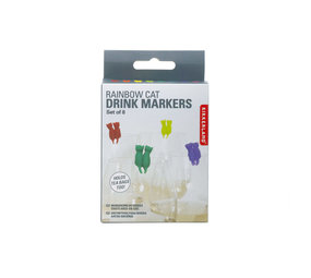 Kikkerland Kikkerland - drink markers - cat Kikkerland Kikkerland - drink markers - cat