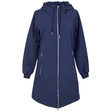 Danefae Danefae - danejane softshell regenjas - blauw Danefae Danefae - danejane softshell regenjas - blauw