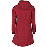 Danefae Danefae - jane softshell regenjas - donkerrood met rode stippen Danefae Danefae - jane softshell regenjas - donkerrood met rode stippen