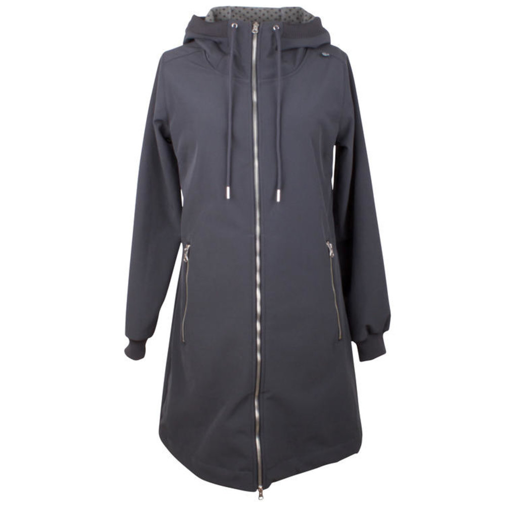Danefae Danefae - danejane softshell regenjas - donkergrijs Danefae Danefae - danejane softshell regenjas - donkergrijs