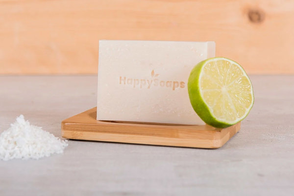 HappySoaps Happysoaps - body wash bar - kokosnoot en limoen HappySoaps Happysoaps - body wash bar - kokosnoot en limoen