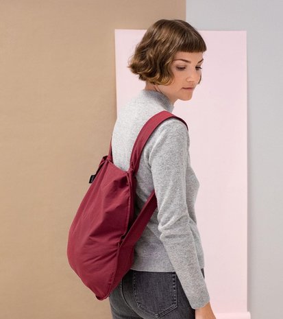 Notabag Notabag - opvouw(rug)tas - wine red