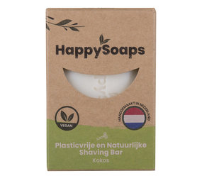 HappySoaps Happysoaps - shaving bar - kokos HappySoaps Happysoaps - shaving bar - kokos