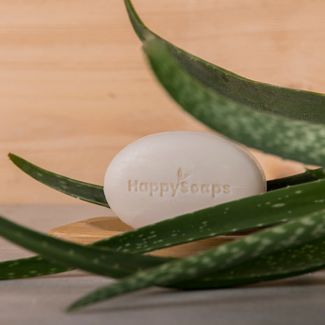 HappySoaps Happysoaps - shaving bar m/v - aloe vera HappySoaps Happysoaps - shaving bar m/v - aloe vera