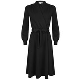 Very Cherry Very cherry - cross over dress jersey crepe - black