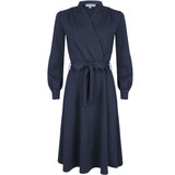 Very Cherry Very cherry - cross over dress jersey crepe - navy Very Cherry Very cherry - cross over dress jersey crepe - navy