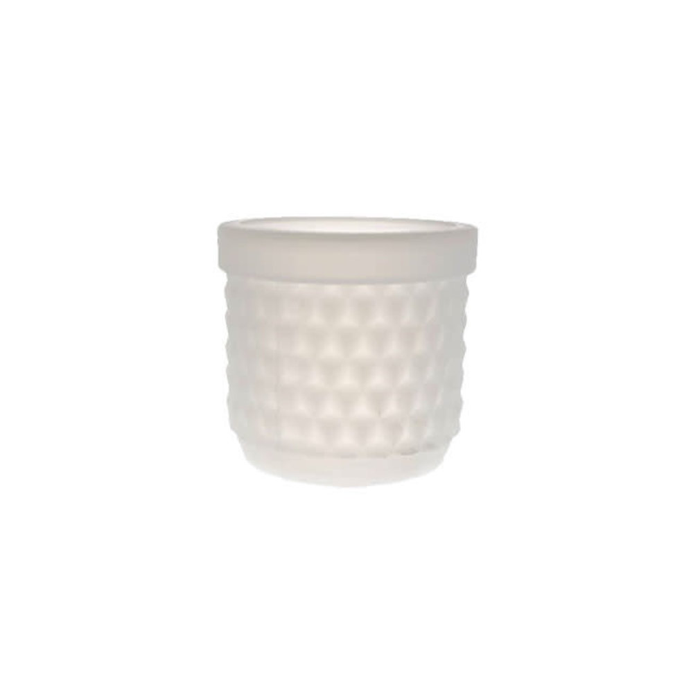 Living by Colors Living by colors - silicone bloempot potts - white transparent Living by Colors Living by colors - silicone bloempot potts - white transparent