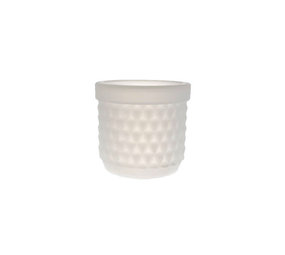 Living by Colors Living by colors - silicone bloempot potts - white transparent Living by Colors Living by colors - silicone bloempot potts - white transparent