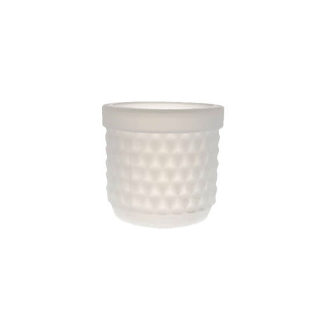 Living by Colors Living by colors - silicone bloempot potts - white transparent Living by Colors Living by colors - silicone bloempot potts - white transparent
