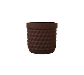 Living by Colors Living by colors - silicone bloempot potts - brown