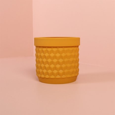 Living by Colors Living by colors - silicone bloempot potts - amber Living by Colors Living by colors - silicone bloempot potts - amber