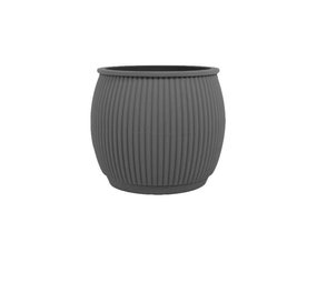 Living by Colors Living by colors - silicone bloempot chubby - dark grey Living by Colors Living by colors - silicone bloempot chubby - dark grey