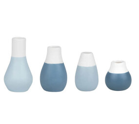 Räder Rader - mini vaasjes - pastel blauw (set van 4)