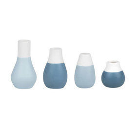 Räder Rader - mini vaasjes - pastel blauw (set van 4) Räder Rader - mini vaasjes - pastel blauw (set van 4)