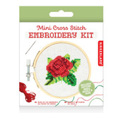 Kikkerland Kikkerland - borduur kit - rose Kikkerland Kikkerland - borduur kit - rose