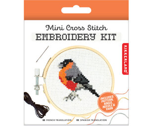 Kikkerland Kikkerland - borduur kit - bird
