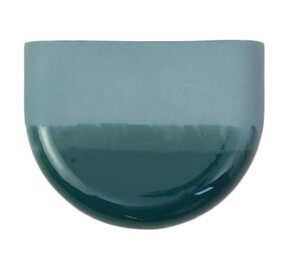 Studio Harm en Elke Studio Harm en Elke - dip wall vase half round - ocean 062 Studio Harm en Elke Studio Harm en Elke - dip wall vase half round - ocean 062