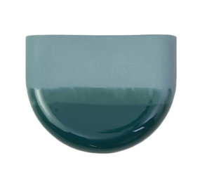 Studio Harm en Elke Studio Harm en Elke - dip wall vase half round - ocean 062
