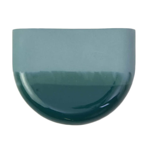 Studio Harm en Elke Studio Harm en Elke - dip wall vase half round - ocean 062